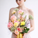 Blush Harmony Luxury Floral Arrangement in Designer Vase - Image 2