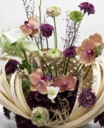 Opulent Orchid Sculptural Floral Arrangement | Signature Luxury Design - Image 3