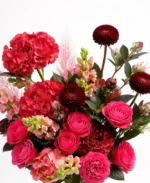 Crimson Royale Luxury Floral Arrangement in Gold Vase - Image 3
