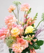 Blush Harmony Luxury Floral Arrangement in Designer Vase - Image 3