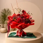 Premium Red Rose & Gerbera Designer Bouquet