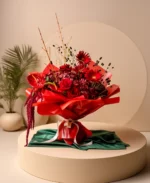 Premium Red Rose & Gerbera Designer Bouquet