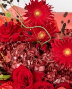 Premium Red Rose & Gerbera Designer Bouquet - Image 4