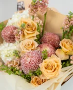 Golden Blush Harmony – Luxury Floral Box - Image 3