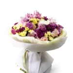 Blush Harmony Bouquet – Orchids, Roses & Chrysanthemums