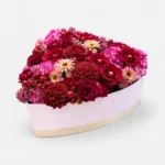 Crimson Romance Heart Box – Luxury Roses & Seasonal Blooms