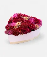 Crimson Romance Heart Box – Luxury Roses & Seasonal Blooms