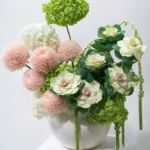Ivory Garden Luxury Floral Arrangement in Vase | Elegant Designer Flowers