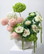 Ivory Garden Luxury Floral Arrangement in Vase | Elegant Designer Flowers
