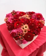 Crimson Romance Heart Box – Luxury Roses & Seasonal Blooms - Image 3