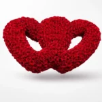 Double Heart Red Rose Arrangement – Ultimate Luxury Love Statement