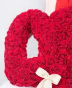 Double Heart Red Rose Arrangement – Ultimate Luxury Love Statement - Image 3