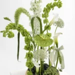 Verdant Harmony Calla & Anthurium Arrangement | Luxury Green Florals