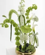 Verdant Harmony Calla & Anthurium Arrangement | Luxury Green Florals