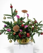 Festive Royal Christmas Floral Arrangement | Luxury Holiday Décor