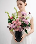 Blush Symphony Luxury Floral Vase Arrangement | Designer Flowers - Image 2