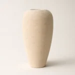 Tall Minimalist Textured Ceramic Floor Vase for Modern Home, Living Room & Luxury Interior Decor