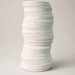 Rustic Glazed Ceramic Flower Vase – Handmade Brown Decorative Pottery Vase